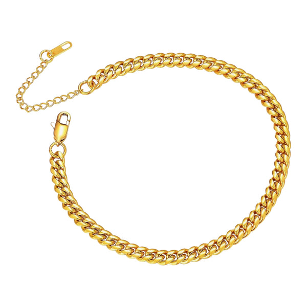 Simple Cuban Anklet